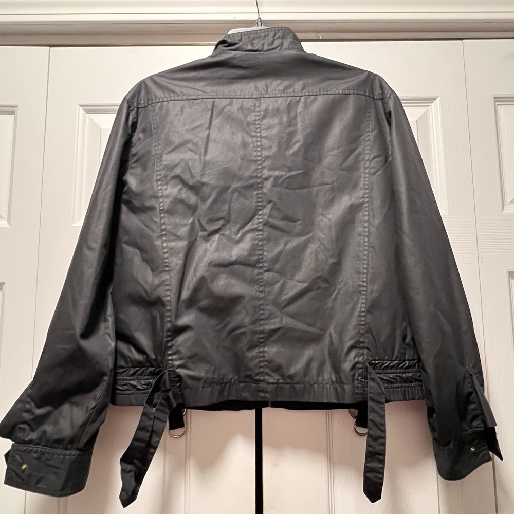 Vtg Members Only Europe Craft Black 13/14 Jacket D Ring Buckles On Hem Hong Kong - Picture 4 of 13